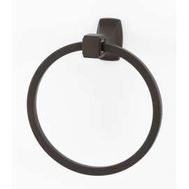 Modern Towel Ring 6-in in Chocolate Bronze