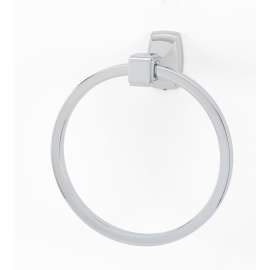 Cube A6540-PC Modern Towel Ring 6-in in Polished Chrome