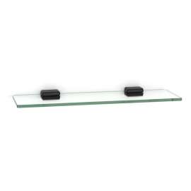 A6550-18 Cube 18-in Glass Shelf with Brackets Modern