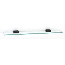 24-in Glass Shelf with Brackets Modern
