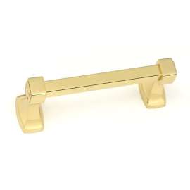 Cube A6562-PB Modern Tissue Holder in Polished Brass