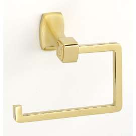Modern Tissue Holder 5-1/2-in in Polished Brass