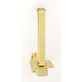 Cube A6567-PB Modern Tissue Holder in Polished Brass