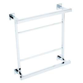 Modern Towel Rack in Polished Chrome