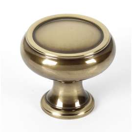 Charlie's Collection A626-14-PA Knob Transitional 1-1/4-in in Polished Antique