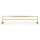 Charlie's Collection A6725-24-PB Double Towel Bar Transitional in Polished Brass
