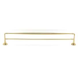 Double Towel Bar Transitional in Polished Brass