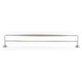 Double Towel Bar Transitional in Polished Nickel