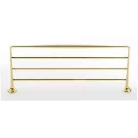 Towel Rack Transitional in Polished Brass