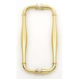 Back-to-Back Pull Traditional in Polished Brass