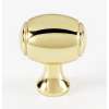 Knob Transitional 1-in in Polished Brass