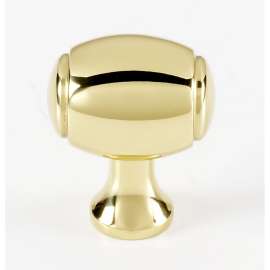 Knob Transitional 1-in in Polished Brass