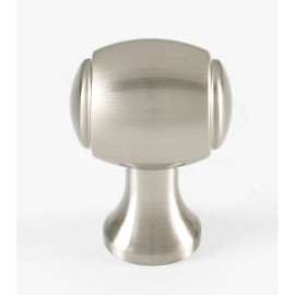 Knob Transitional 3/4-in in Satin Nickel