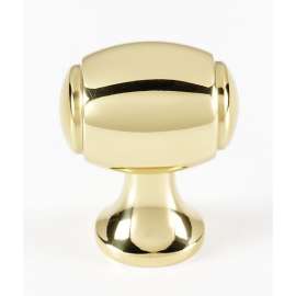 Knob Transitional 1-1/8-in in Polished Brass