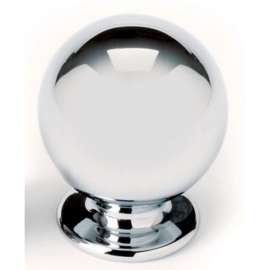 Knob Transitional 5/8-in in Polished Nickel