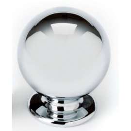 A1033-PN Knob Transitional 1-1/8-in in Polished Nickel