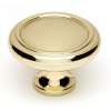 A1160-PB Knob Traditional 1-1/2-in in Polished Brass