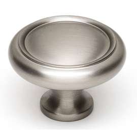 A1160-SN Knob Traditional 1-1/2-in in Satin Nickel