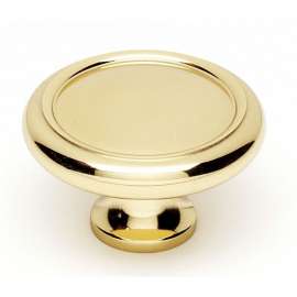 Knob Traditional in Polished Brass