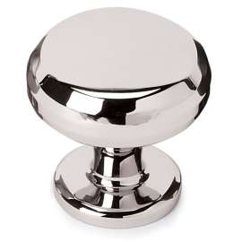 Knob Traditional 1-1/8-in in Polished Nickel
