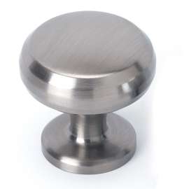 Knob Traditional 1-1/8-in in Satin Nickel