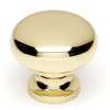 A1134-PB Knob Traditional 1-1/4-in in Polished Brass