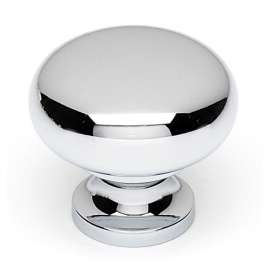 A1134-PC Knob Traditional 1-1/4-in in Polished Chrome