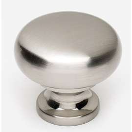 A1134-SN Knob Traditional 1-1/4-in in Satin Nickel