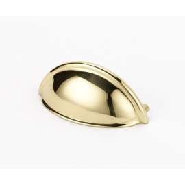 A1350-PB Cup Pull Modern in Polished Brass