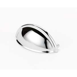A1350-PC Cup Pull Modern in Polished Chrome