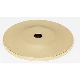 Knob Backplate Traditional 1-3/4-in in Polished Brass