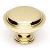 A1145-PB Knob Traditional 1-1/4-in in Polished Brass