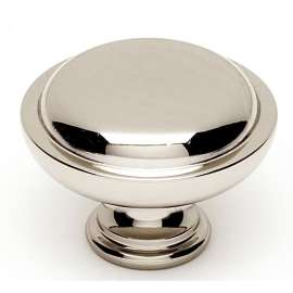 A1145-PN Knob Traditional 1-1/4-in in Polished Nickel