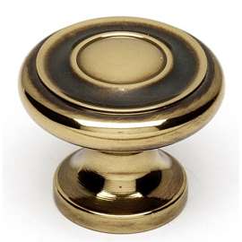 Knob 1-in Knob Traditional in Polished Antique