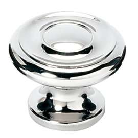 A1049-PC Knob Traditional 1-1/4-in in Polished Chrome