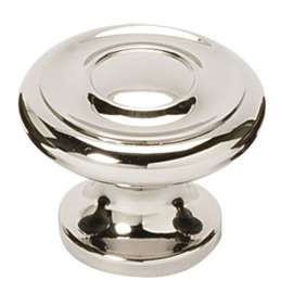 A1049-PN Knob Traditional 1-1/4-in in Polished Nickel