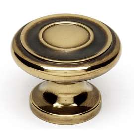A1049-PA Knob Traditional 1-1/4-in in Polished Antique