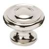 A1050-PN Knob Traditional 1-1/2-in in Polished Nickel