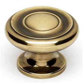 A1050-PA Knob Traditional 1-1/2-in in Polished Antique