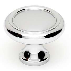 A1151-PC Knob Traditional 1-1/4-in in Polished Chrome