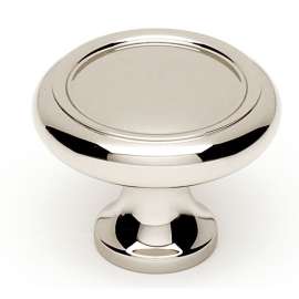 A1151-PN Knob Traditional 1-1/4-in in Polished Nickel