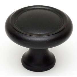 A1151-MB Knob Traditional 1-1/4-in in Matte Black