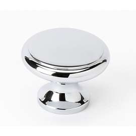 A1164-PC Knob Traditional 1-1/4-in in Polished Chrome
