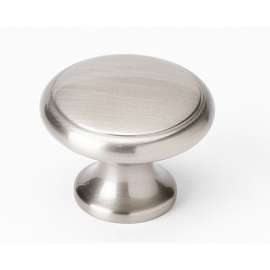 A1164-SN Knob Traditional 1-1/4-in in Satin Nickel