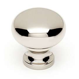 A1066-PN Knob Traditional 3/4-in in Polished Nickel