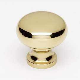 A1067-PB Knob Traditional 1-in in Polished Brass