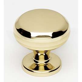 A1172-PB Knob Traditional 1-in in Polished Brass
