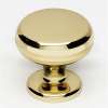 Knob Traditional 1-1/8-in in Polished Brass
