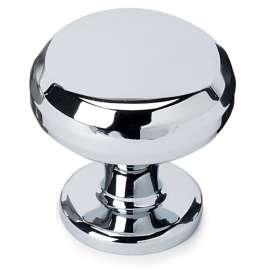 Knob Traditional 1-1/8-in in Polished Chrome