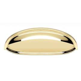 A1263-PB Cup Pull Modern in Polished Brass